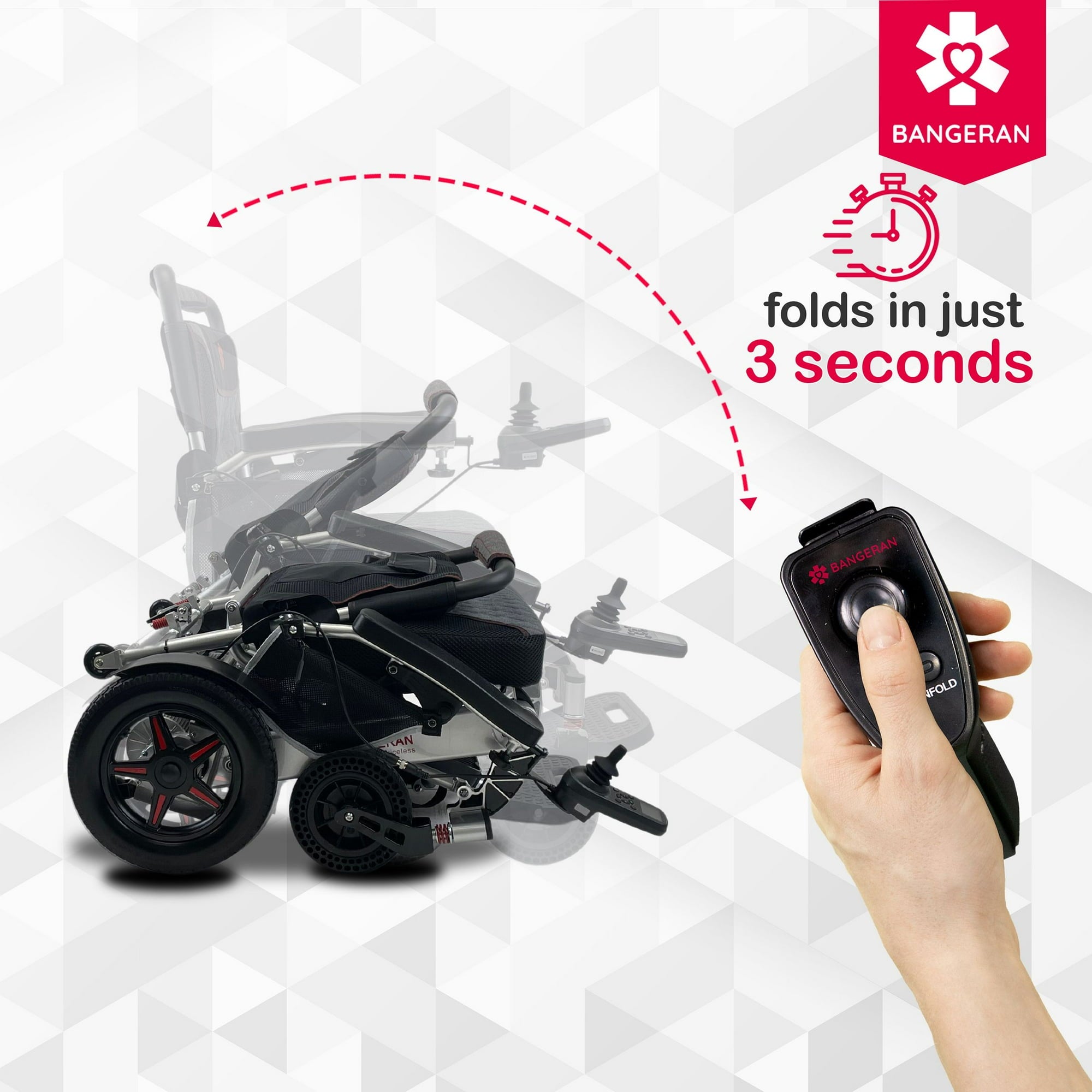 Mammoth EX Auto Fold Electric Wheelchair